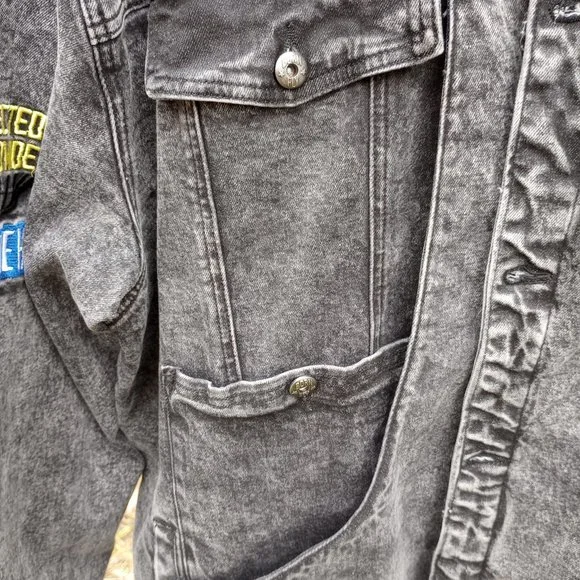 BORN FLY Embroidered Denim Jacket - Picture 11 of 16